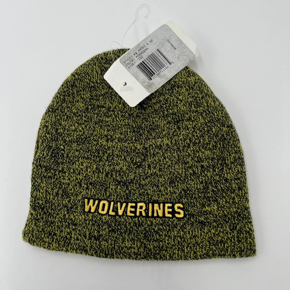 Michigan Wolverines Toddler Knit‎ Beanie Hat M Logo Wolverines Unisex Kids